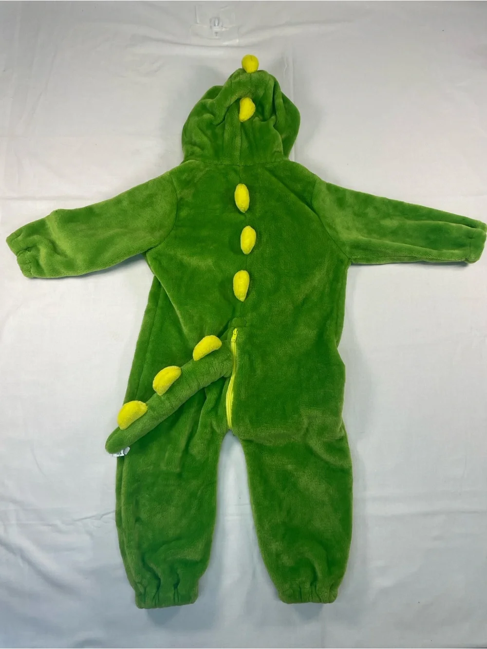 Toddler Dinosaur one piece fleece costume cuffs tail